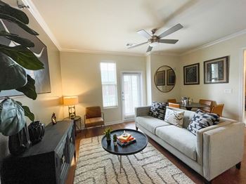 Spacious floor plans with high ceilings & abundant windows